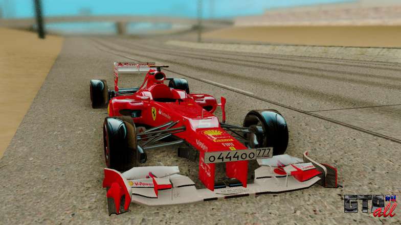 Ferrari Scuderia F2012 для GTA San Andreas - вид спереди