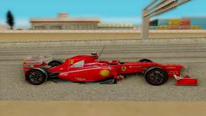 Ferrari Scuderia F2012 для GTA San Andreas - вид сбоку