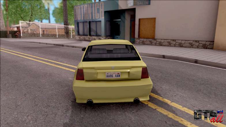 Emu from Midnight Club II для GTA San Andreas - вид сзади