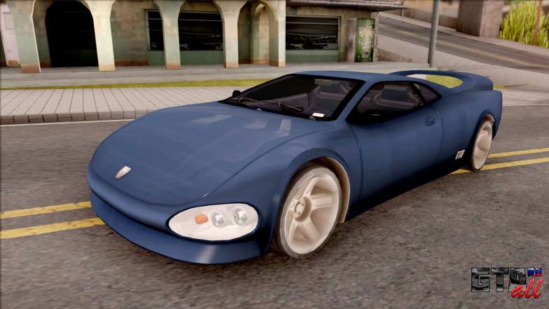 Infernus from GTA III HD для GTA San Andreas - вид спереди