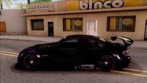 BMW M3 GT2 Itasha Mash Kyerlight Fate Apocrypha для GTA San Andreas - вид сбоку