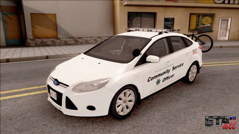 Ford Focus 2013 Community Service Officer для GTA San Andreas - вид спереди