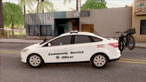 Ford Focus 2013 Community Service Officer для GTA San Andreas - вид сбоку