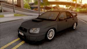 Subaru Impreza WRX STi для GTA San Andreas - вид спереди