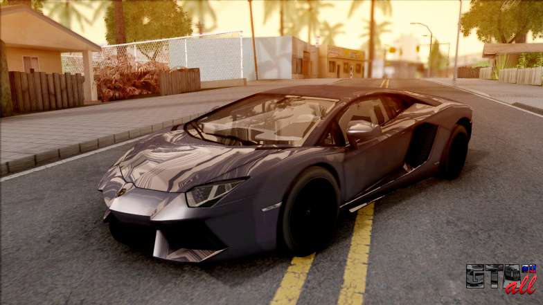 Lamborghini Aventador для GTA San Andreas - вид спереди