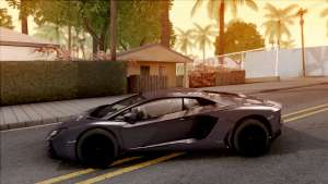 Lamborghini Aventador для GTA San Andreas - вид сбоку