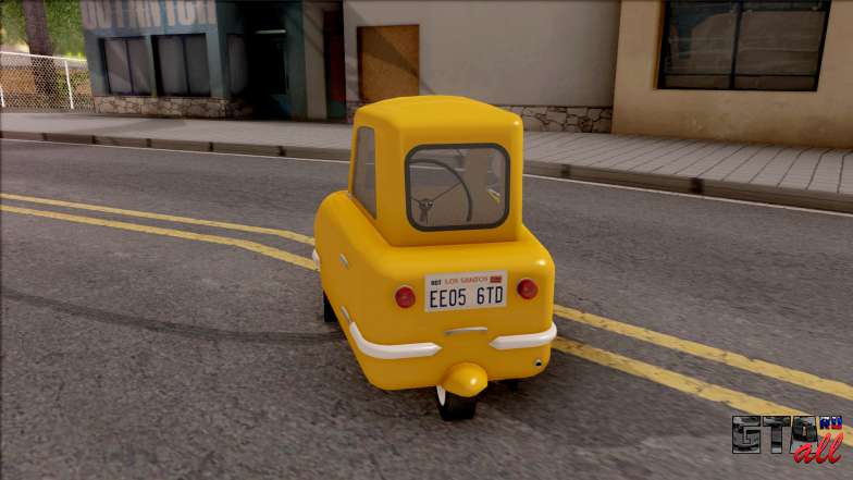 Peel P50 2011  v1.1 для GTA San Andreas - вид сзади