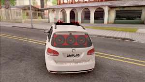 Volkswagen Spacefox для GTA San Andreas - вид сзади