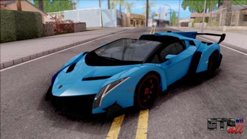 Lamborghini Veneno Roadster для GTA San Andreas - вид спереди