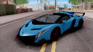 Lamborghini Veneno Roadster для GTA San Andreas - вид спереди