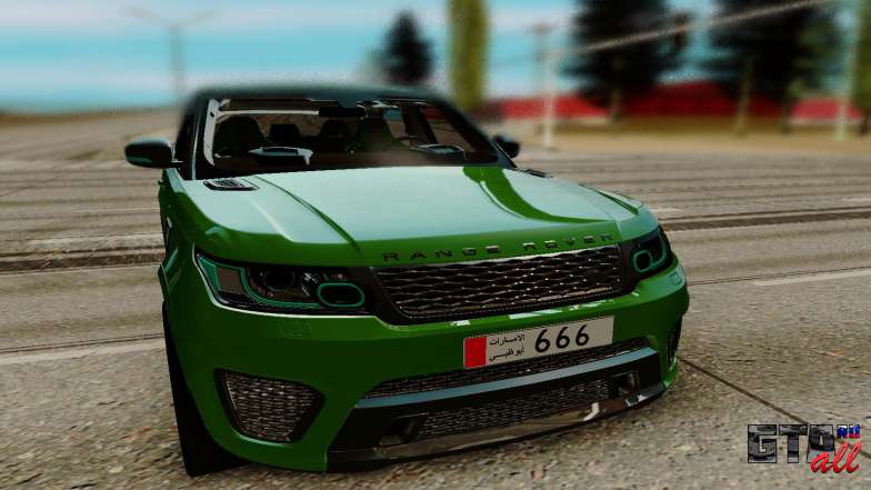 Land Rover Range Rover Sport Supercharged для GTA San Andreas - вид спереди