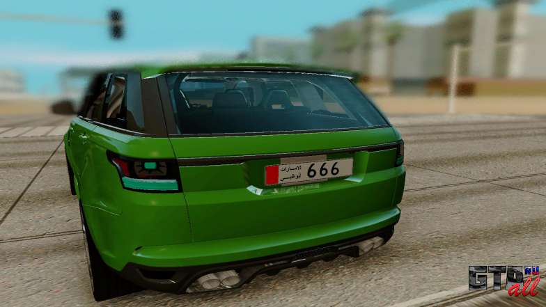 Land Rover Range Rover Sport Supercharged для GTA San Andreas - вид сзади