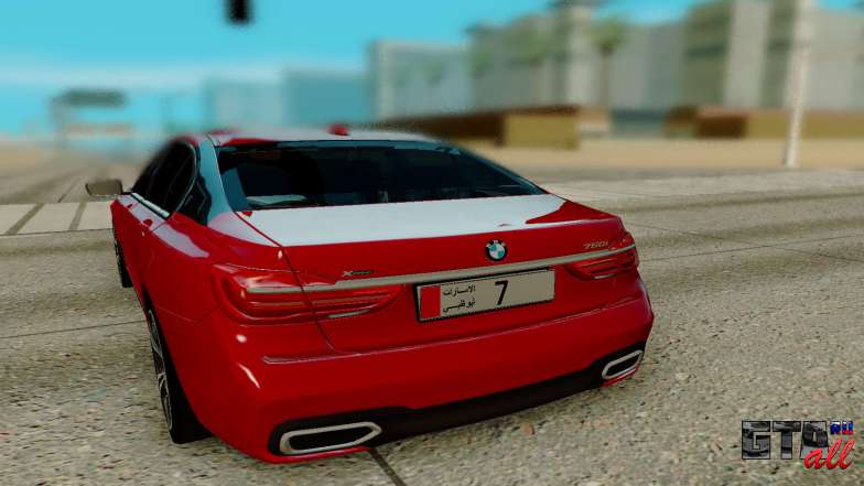 BMW 760 Li для GTA San Andreas - вид сзади