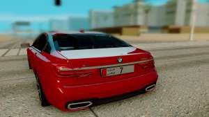 BMW 760 Li для GTA San Andreas - вид сзади