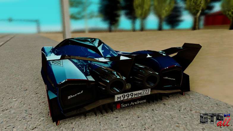 Devel Sixteen для GTA San Andreas - вид сзади