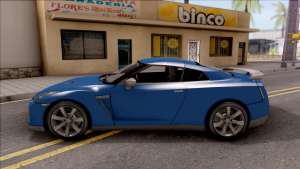 Nissan GT-R для GTA San Andreas - вид сбоку