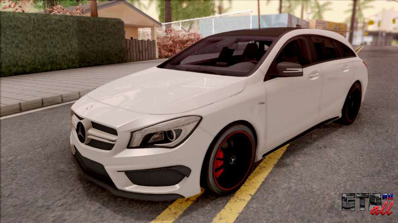 Mercedes-Benz CLA 45 AMG Shooting Breake v1 для GTA San Andreas - вид спереди