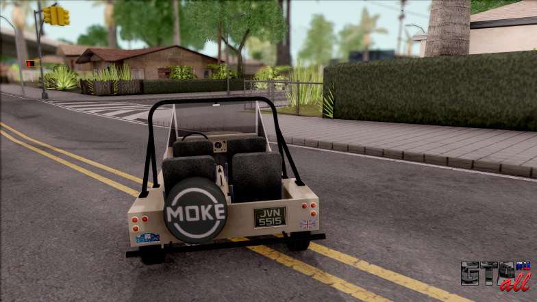 BMC Mini Moke для GTA San Andreas - вид сзади