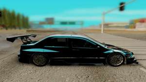 Mitsubishi Lancer Evolution 8 для GTA San Andreas - вид сбоку