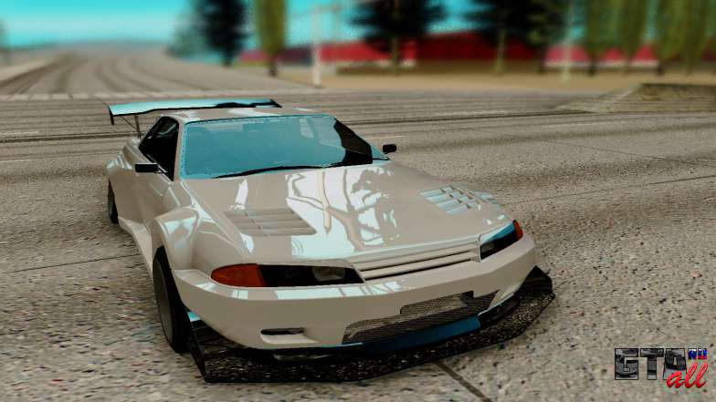 Nissan Skyline R32 GTR для GTA San Andreas - вид спереди