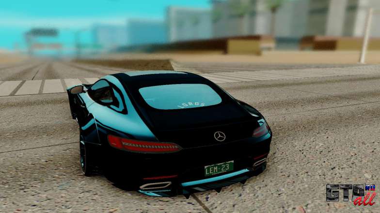 Mercedes AMG GTR для GTA San Andreas - вид сзади