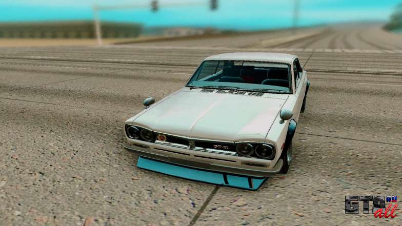 Nissan Skyline GT R Coupe 1969 для GTA San Andreas - вид спереди