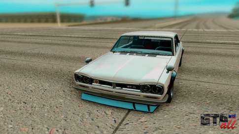 Nissan Skyline GT R Coupe 1969 для GTA San Andreas - вид спереди