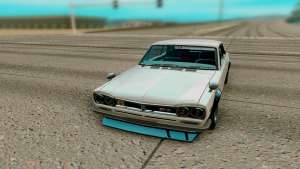 Nissan Skyline GT R Coupe 1969 для GTA San Andreas - вид спереди