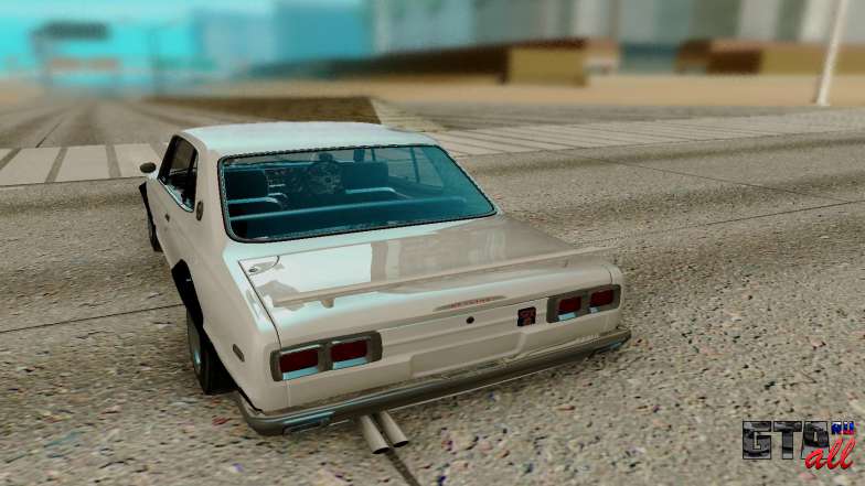 Nissan Skyline GT R Coupe 1969 для GTA San Andreas - вид сзади