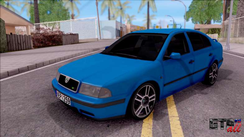 Skoda Ocatvia RS 2002 для GTA San Andreas - вид спереди