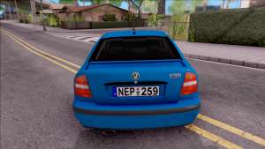 Skoda Ocatvia RS 2002 для GTA San Andreas - вид сзади