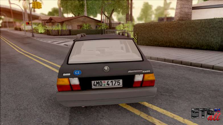 Skoda Favorit 135 Estate для GTA San Andreas - вид сзади