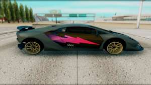 Lamborghini Sesto Elemento для GTA San Andreas - вид сбоку