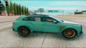 Bentley Bentayga для GTA San Andreas - вид сбоку