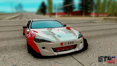 Subaru BRZ для GTA San Andreas - вид спереди