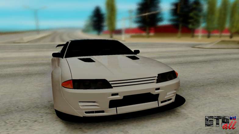 Nissan Skyline GTR для GTA San Andreas - вид спереди