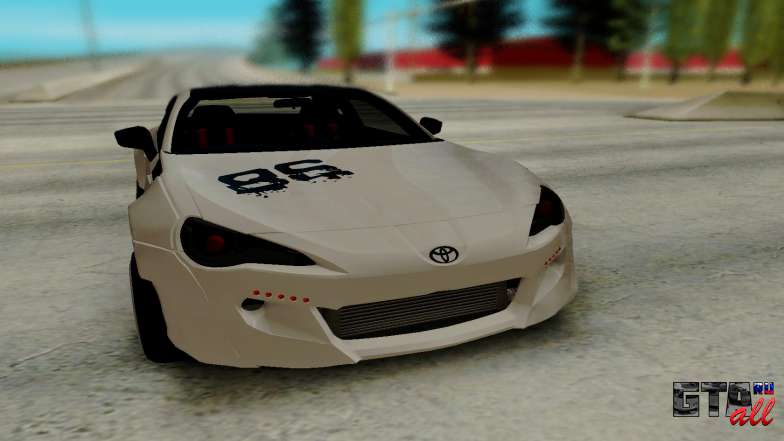 Toyota GT86 TRD для GTA San Andreas - вид спереди