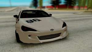 Toyota GT86 TRD для GTA San Andreas - вид спереди