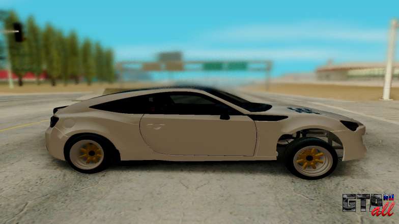 Toyota GT86 TRD для GTA San Andreas - вид сбоку