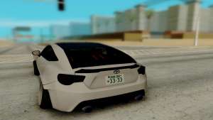 Toyota GT86 TRD для GTA San Andreas - вид сзади