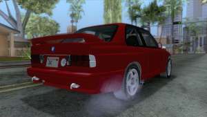 BMW M3 E30 1986 v2 для GTA San Andreas - вид сзади