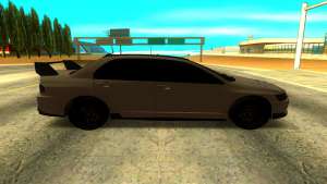 Mitsubishi Lancer Evolution 8 для GTA San Andreas - вид сбоку