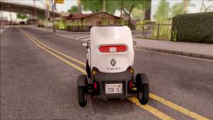 Renault Twizy 2012 для GTA San Andreas - вид сзади