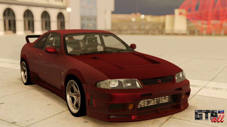 Nissan Skyline R33 для GTA San Andreas - вид спереди