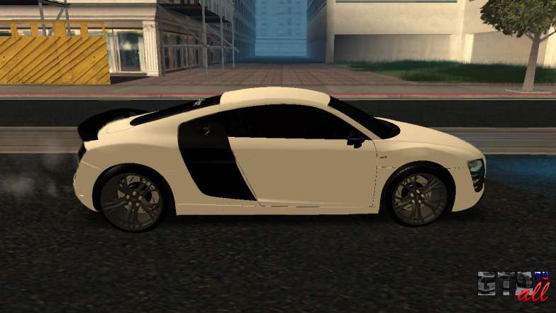 Audi R8 V10 Armenian для GTA San Andreas - вид сбоку