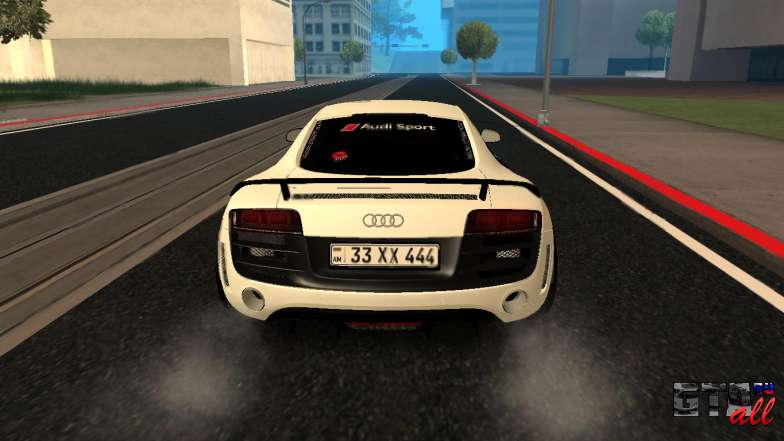 Audi R8 V10 Armenian для GTA San Andreas - вид сзади