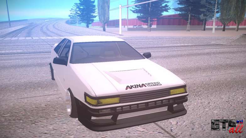 Toyota Corolla AE85 Levin для GTA San Andreas - вид спереди