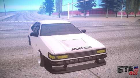 Toyota Corolla AE85 Levin для GTA San Andreas - вид спереди