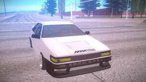 Toyota Corolla AE85 Levin для GTA San Andreas - вид спереди