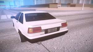 Toyota Corolla AE85 Levin для GTA San Andreas - вид сзади